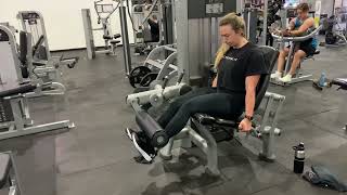 Leg extension 1-1/4 rep