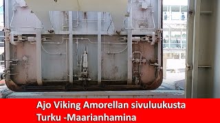 Ajo Viking Amorellan sivuluukusta, Turku-Maarianhamina