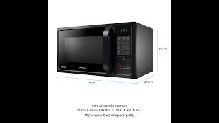 Samsung 28 L Convection Microwave Oven (CE1041DSB2/TL, Black, SlimFry)