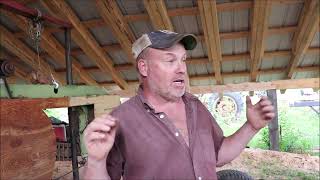 Cutting Our Bandsaw Sawmill Into Pieces. Off Grid Homesteading.