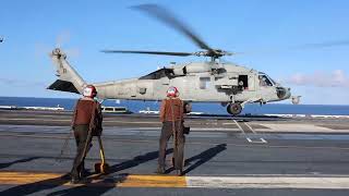 Dragonslayers HSC 11 Conduct Flight Operations on USS Harry S. Truman