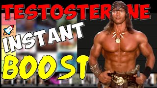 20 Fastest Ways To INSTANTLY Boost Testosterone (Science-Based Tier List with 35 Studies)