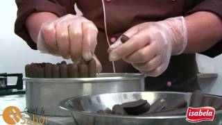 Receita de pavê de morango com palitos de chocolate