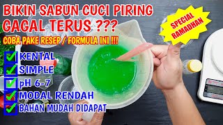 CARA MEMBUAT SABUN CUCI PIRING CAIR - IDE USAHA RUMAHAN