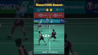 Momentum Fajar Rian Juara Super 1000 Pertama Kalinya 🔥👏 #shorts #badminton #malaysiaopen subscribe 👇