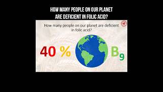 How many people on our planet are deficient in folic acid? #vitaminb9 #folicacid #b9 #deficiency