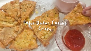 buat Telur Dadar Tepung Crispy🍳 , teman nasi