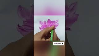 One stroke lotus painting #shorts #drawing ideas #viral video