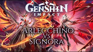 Genshin Impact OST | Arlecchino Vs Signora | Epic Orchestral Mix  🦋🔥🌘