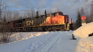 CN 576 In Val-d'Or Québec on January 8th 2023