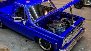 Scale Engine, RC4wd Radiator, & Suspension Tuning for the RCeveryday Squarebody Shop Truck Chassis