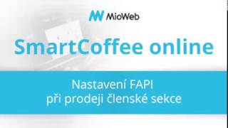 SmartCoffee online - Nastavení FAPI při prodeji členské sekce