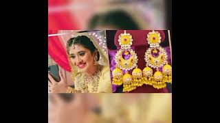 shivangi Joshi vs maching earrings ❤️🤩 yrkkh ♥️🌈 who's best 👌👇#youtubeshorts #trending #shorts