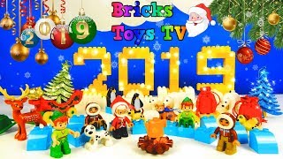 Строим из Lego Duplo, Lego Duplo Slide show New year! Santa Claus - Лего Дупло Новогоднее слайд шоу