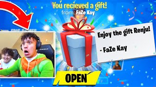 I asked 100 TikTok Celebrities to Gift me Skins on Fortnite... PART 2