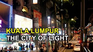 KUALA LUMPUR CITY OF LIGHT.  Two Hours Night Sightseeing by Hop On Hop Off Tourist Bus.