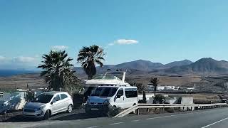 Driving via Macher, Lanzarote.