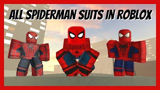 All Spiderman Suits from typical web swinging game | Roblox