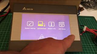 How to enter the system screen in delta hmi-  طريقة الدخول إلى شاشة الإعدادات hmi