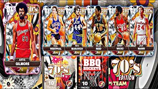 NBA2K25 MYTEAM GREATEST ERA 70s EDITION PACK OPENING PLUS TTP WIN STREAK BOX