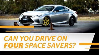 Is driving on space savers a good idea? (no!) | The Car Lab