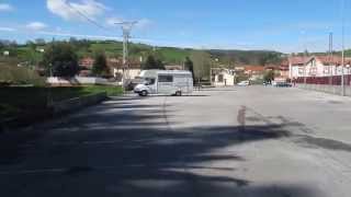 Motorhome aire in Lierganes, Santander, Cantabria, Spain