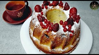 КЕКС НА КЕФИРЕ  . Простой вкусный  рецепт.  Пуховый кекс.Пирог на кефире.