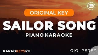 Sailor Song - Gigi Perez (Piano Karaoke)