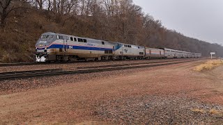 Amtrak 184 Leading The California Zephyr In Omaha, NE 12/31/21