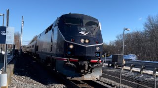 AMTRAK 449 w/ 100 heritage unit! But no viewliner?