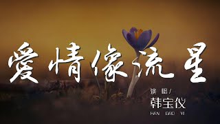 愛情像流星 - 韓寶儀『傷心的淚流不完 我傷心 我傷心』【動態歌詞Lyrics】