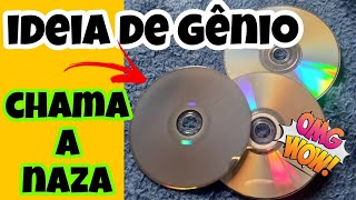 Como fazer disco de lixa de maneira fácil e rápida usando CD velhos como base Faça você mesmo