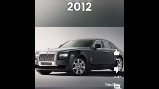 Evolution of Rolls Royce Ghost (2009~2022)#shorts