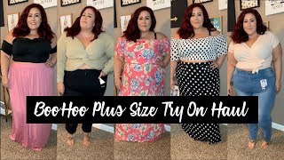 I spent over $200 at Boohoo - Plus Size Try On Haul