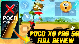 Poco x6 Pro 5g Free fire Gameplay ||  Poco x6 Pro 6g Free fire test || Gaming Test Full Review