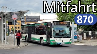 Mitfahrt | Mercedes-Benz Citaro O530 Facelift Ü | Linie 870 | Ringbus Bernau