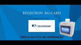 Colocando a Fita de Impressão - REP Registron RG-CARD.