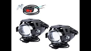 2PCS Motorcycle Headlights U5 Led Moto Light Headlamp Motorbike Auxiliary Lamp 12V