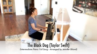 The Black Dog (Taylor Swift) Piano Cover with Sheet Music (Intermediate: Full Version)