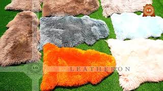 100% Natural Real Sheepskin Area Rug | Genuine Hair On Sheep hide leather Rug Collections