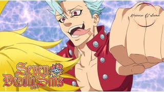 Meliodas VS Ban In perfect cube FULL FIGHT SCENE | Seven Deadly Sins | Nanatsu no Taizai