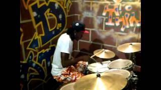 Terry G - Playing the drums to his 'Nonsense Song' [Video]