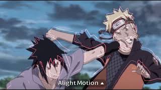 Narjto vs Sasuke edit first edit on alight motion