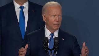 Biden acaba de decirle Valdimir Putin al presidente ucraniano Zelenski, en la cumbre de la OTAN.