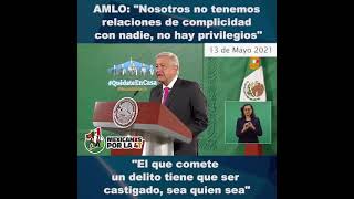 Amlo “no tenemos relación de complicidad con nadie”