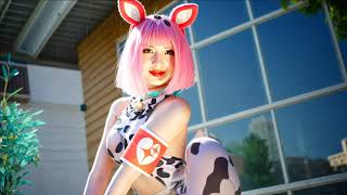 AI Cosplay Digital Art! Quirky Cow Themed Costume Designs.