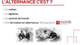 L'alternance à la Cité des Formations