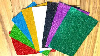 Glitter foam sheet craft idea  - easy and cool craft using sparkle sheet- foam sheet craft