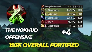 +4 The Nokhud Offensive assassination rogue POV 193k overall dragonflight 10.2.7 season 4