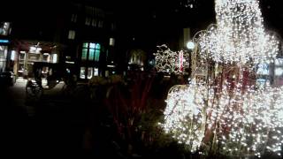 Cycling at Night near Water Tower in Chicago on Christmas Day, 2011, V11